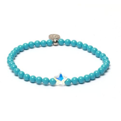 SWAROVSKI kristály gyöngyös AQUA STATEMENT karkötő