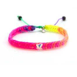   COLORS NEON multicolor karkötő SWAROVSKI pillangóval