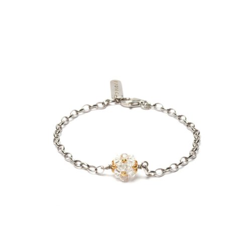 SWAROVSKI kristályos DAY&NIGHT ezüst karkötő