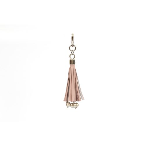 Kézzel készített, bőr táskadísz Swarovski kristályokkal