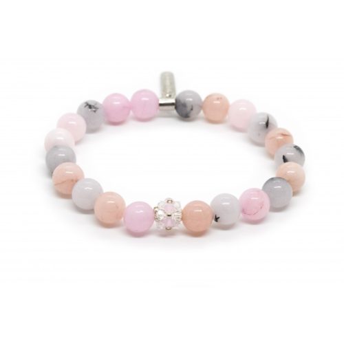 Jáde karkötő SWAROVSKI kristályokkal