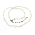 Holdköves ezüst nyaklánc SWAROVSKI pillangóval