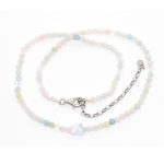 Ezüst nyaklánc  BERILLekkel és SWAROVSKI pillangóval