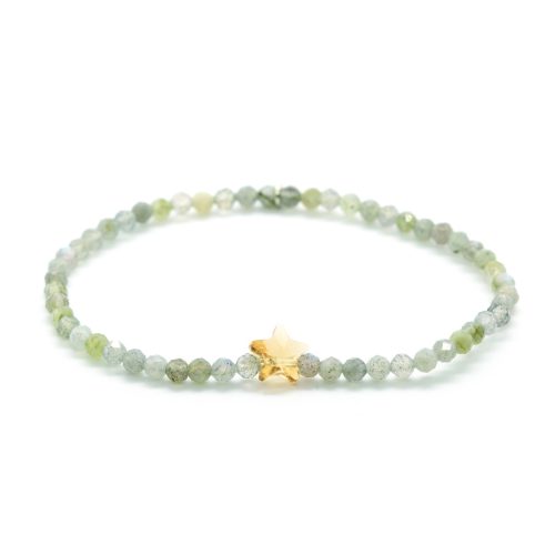 Labradorit STATEMENT karkötő SWAROVSKI csillag kristállyal