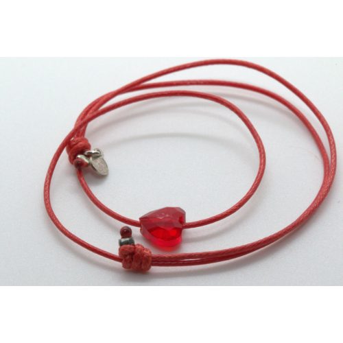  SWAROVSKI kristályos RED LOVE bokaékszer