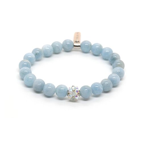 Akvamarin karkötő SWAROVSKI kristályokkal