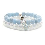 Akvamarin karkötő SWAROVSKI kristályokkal