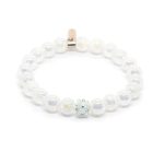 Aura kvarc karkötő SWAROVSKI kristályokkal