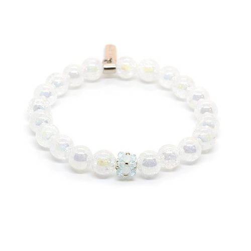 Aura kvarc karkötő SWAROVSKI kristályokkal